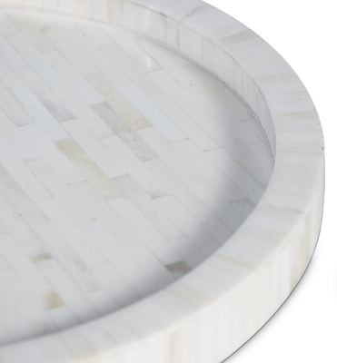Capri Bone Round Tray - Our Boat House