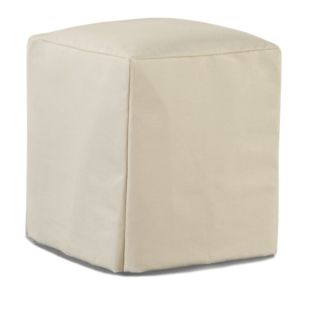 Captiva Outdoor Slipcovered Square Ottoman/Stool - Our Boat House