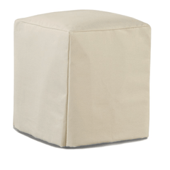 Captiva Outdoor Slipcovered Square Ottoman/Stool - Our Boat House