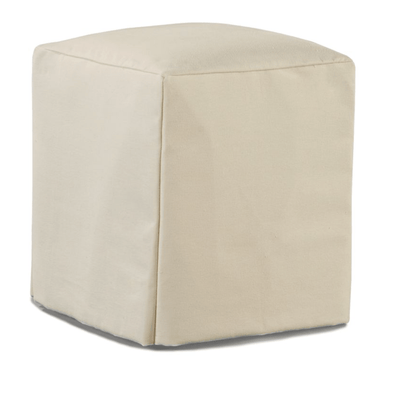 Captiva Outdoor Slipcovered Square Ottoman/Stool - Our Boat House