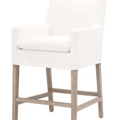 Carlsbad Slipcovered Counter Stool - Our Boat House