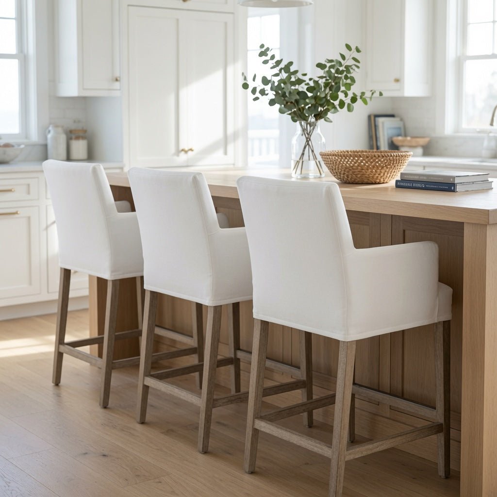 Carlsbad Slipcovered Counter Stool - Our Boat House
