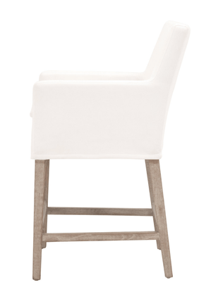 Carlsbad Slipcovered Counter Stool - Our Boat House