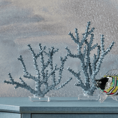 Carmel Blue Coral - Set of Two - Our Boat House