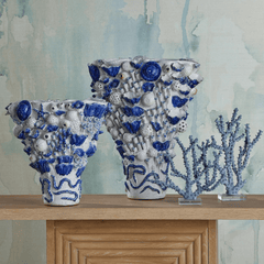 Carmel Blue Coral - Set of Two - Our Boat House