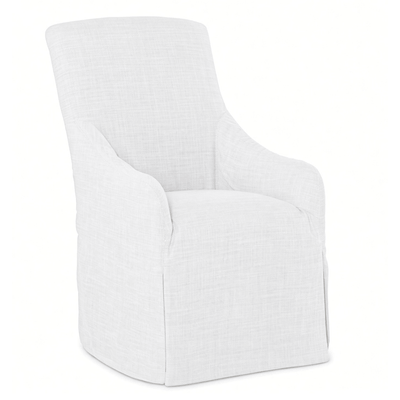 Carmel-By-The-Sea Slipcovered Dining Arm Chair - Our Boat House