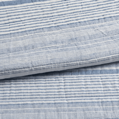 Carolina Stripe Quilt - French Blue - Our Boat House