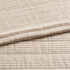 Carolina Stripe Quilt - Natural - Our Boat House