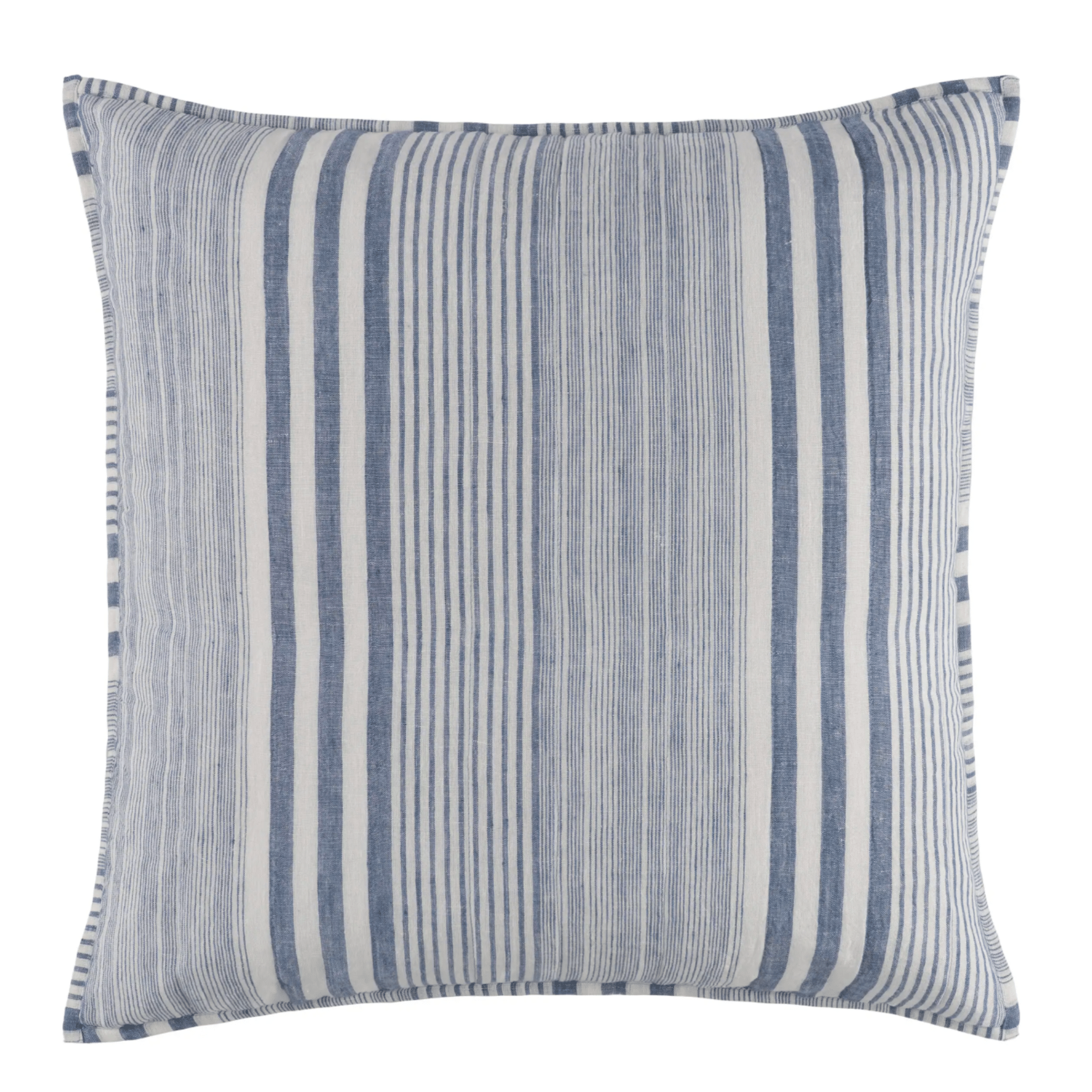 Carolina Stripe Quilted Sham - French Blue - Our Boat House