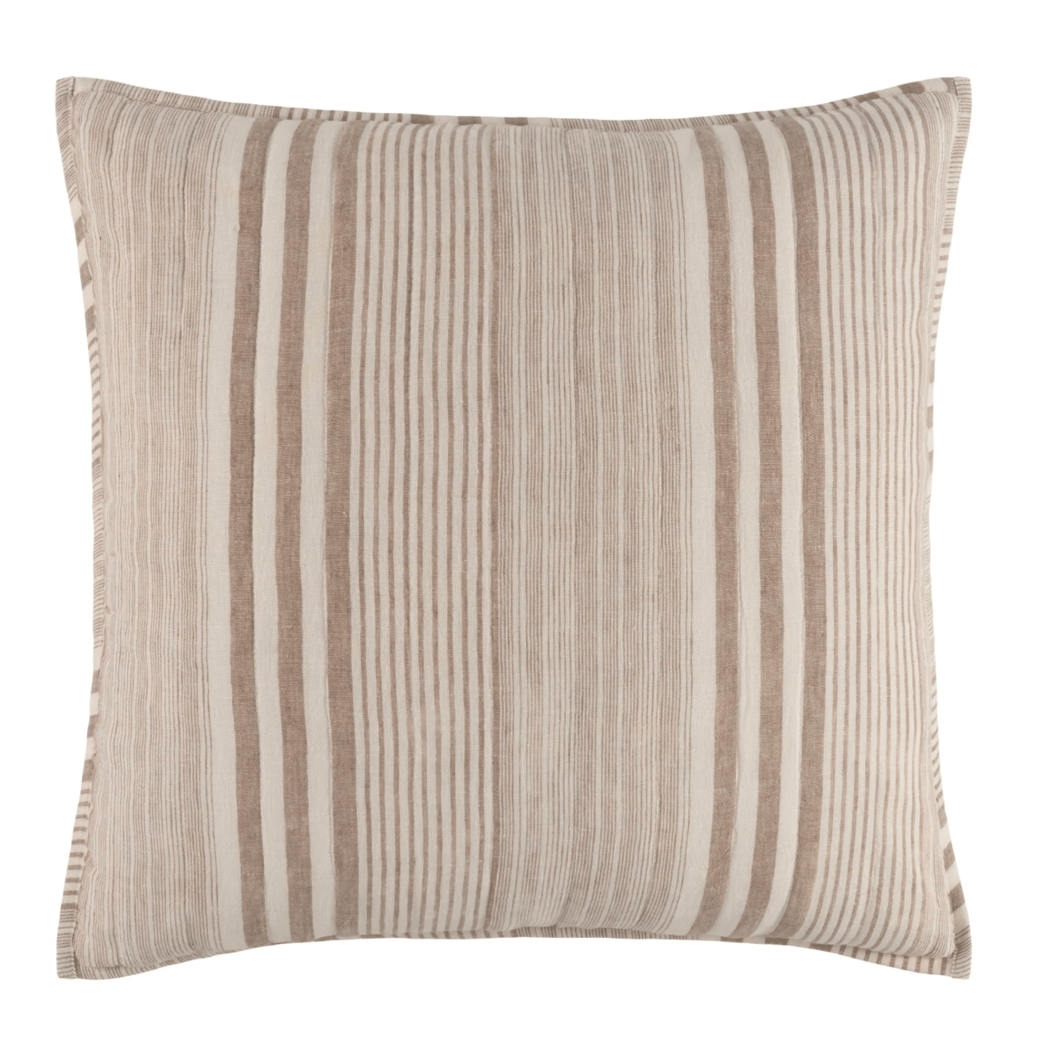 Carolina Stripe Quilted Sham - Natural - Our Boat House