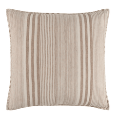 Carolina Stripe Quilted Sham - Natural - Our Boat House