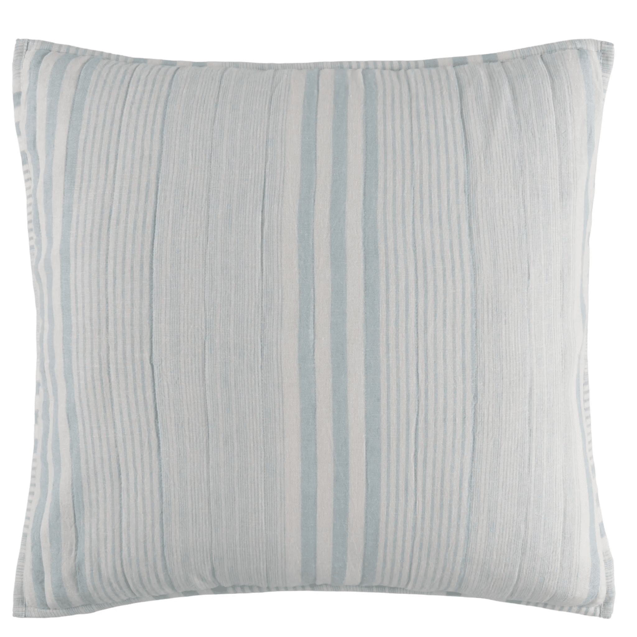 Carolina Stripe Quilted Sham - Sky - Our Boat House