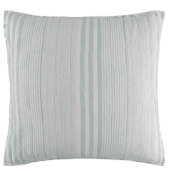 Carolina Stripe Quilted Sham - Sky - Our Boat House