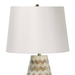 Cassia Chevron Table Lamp - Natural - Our Boat House
