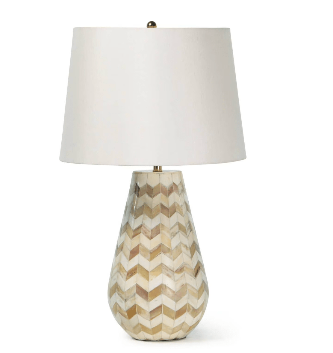 Cassia Chevron Table Lamp - Natural - Our Boat House