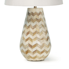 Cassia Chevron Table Lamp - Natural - Our Boat House