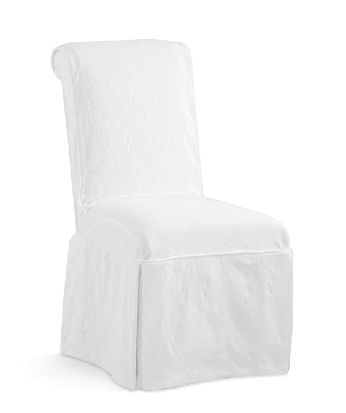 Cassidy Full - Skirt Slipcovered Dining Side Chair - Our Boat House