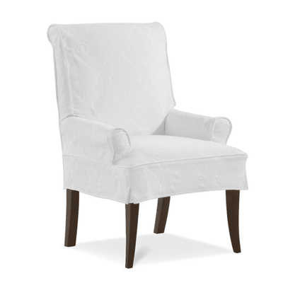 Cassidy Slipcovered Dining Arm Chair - Our Boat House