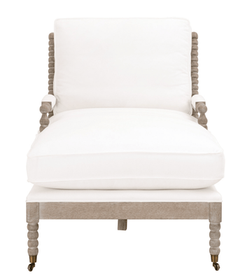 Catalina Upholstered Spindle Chaise Lounge - Our Boat House