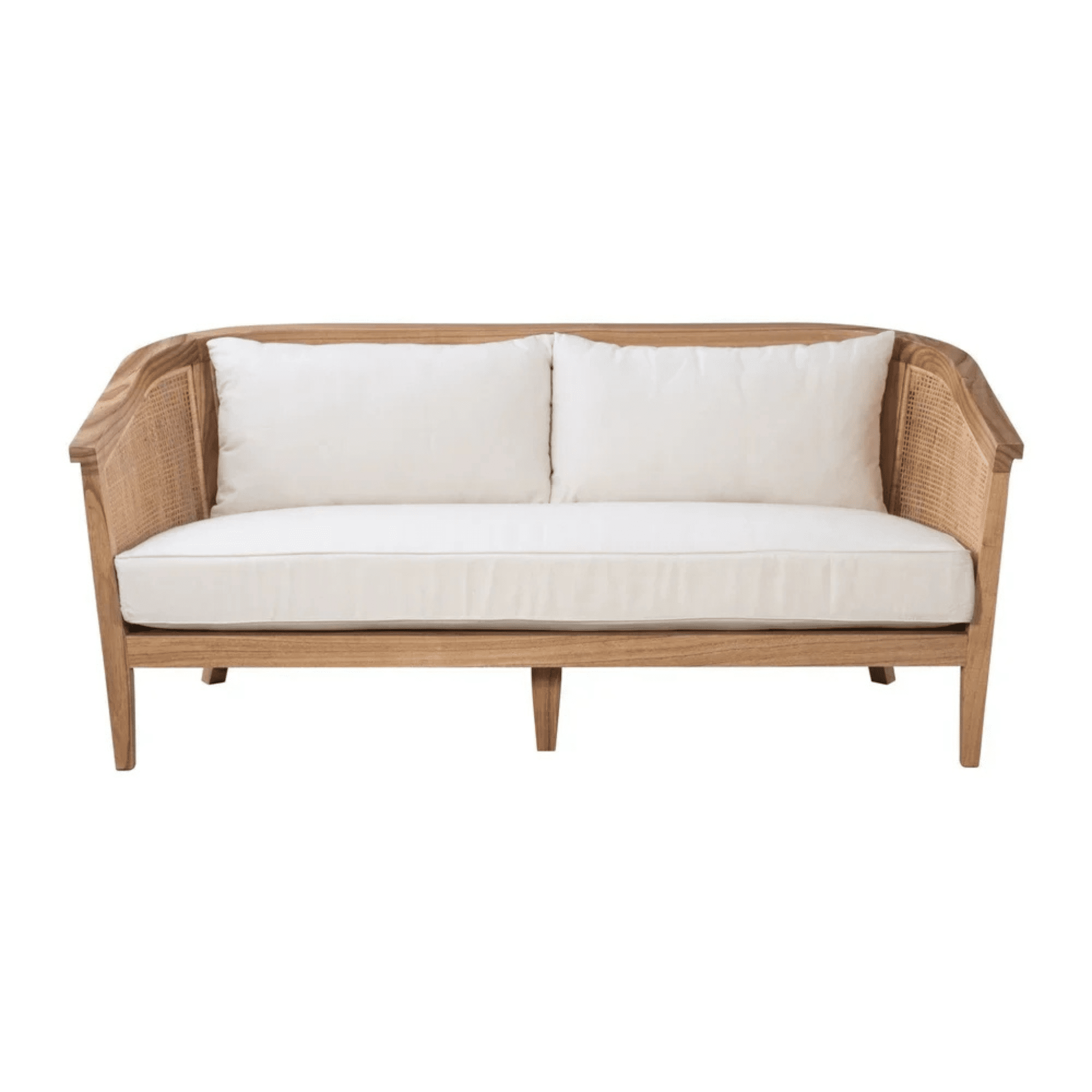 Catalina Woven Settee - Natural - coastal inspired home furnishing