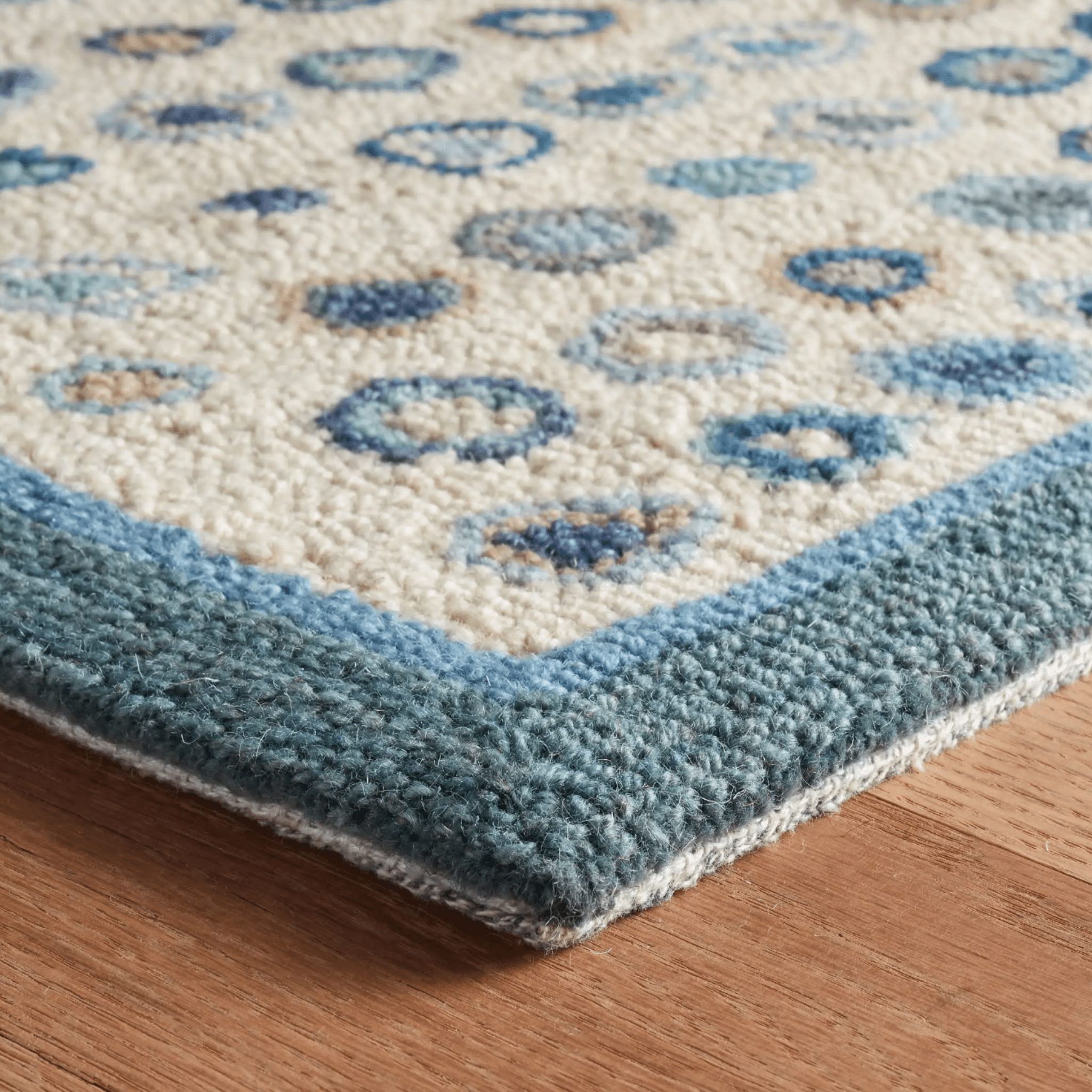 Cats Paw Hand Micro Hooked Wool Rug - Mineral - Our Boat House