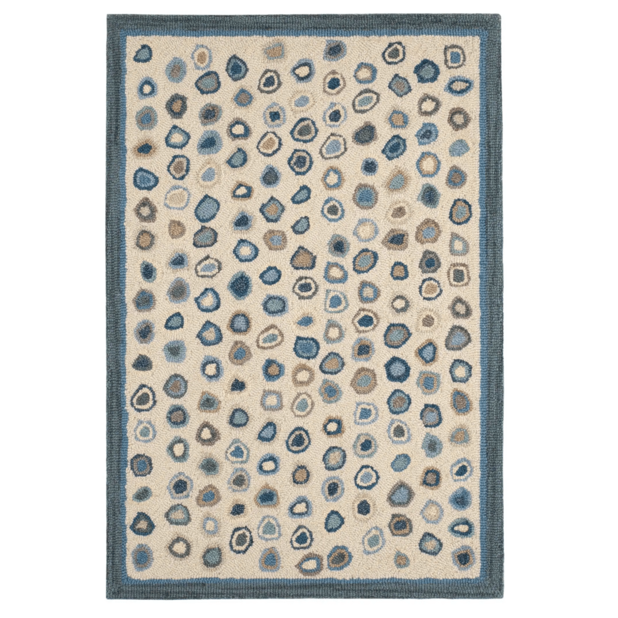 Cats Paw Hand Micro Hooked Wool Rug - Mineral - Our Boat House