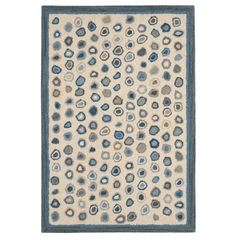 Cats Paw Hand Micro Hooked Wool Rug - Mineral - Our Boat House