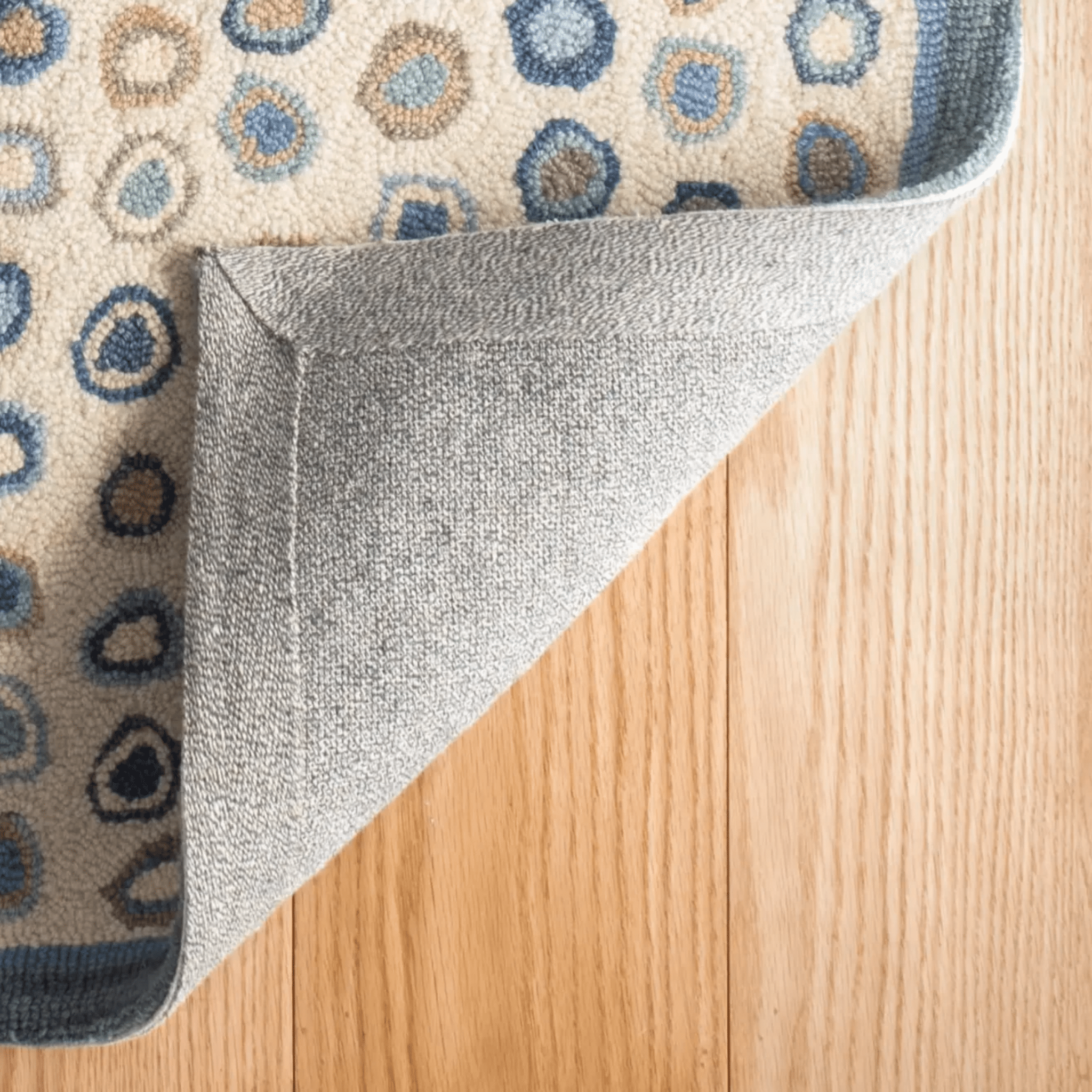 Cats Paw Hand Micro Hooked Wool Rug - Mineral - Our Boat House
