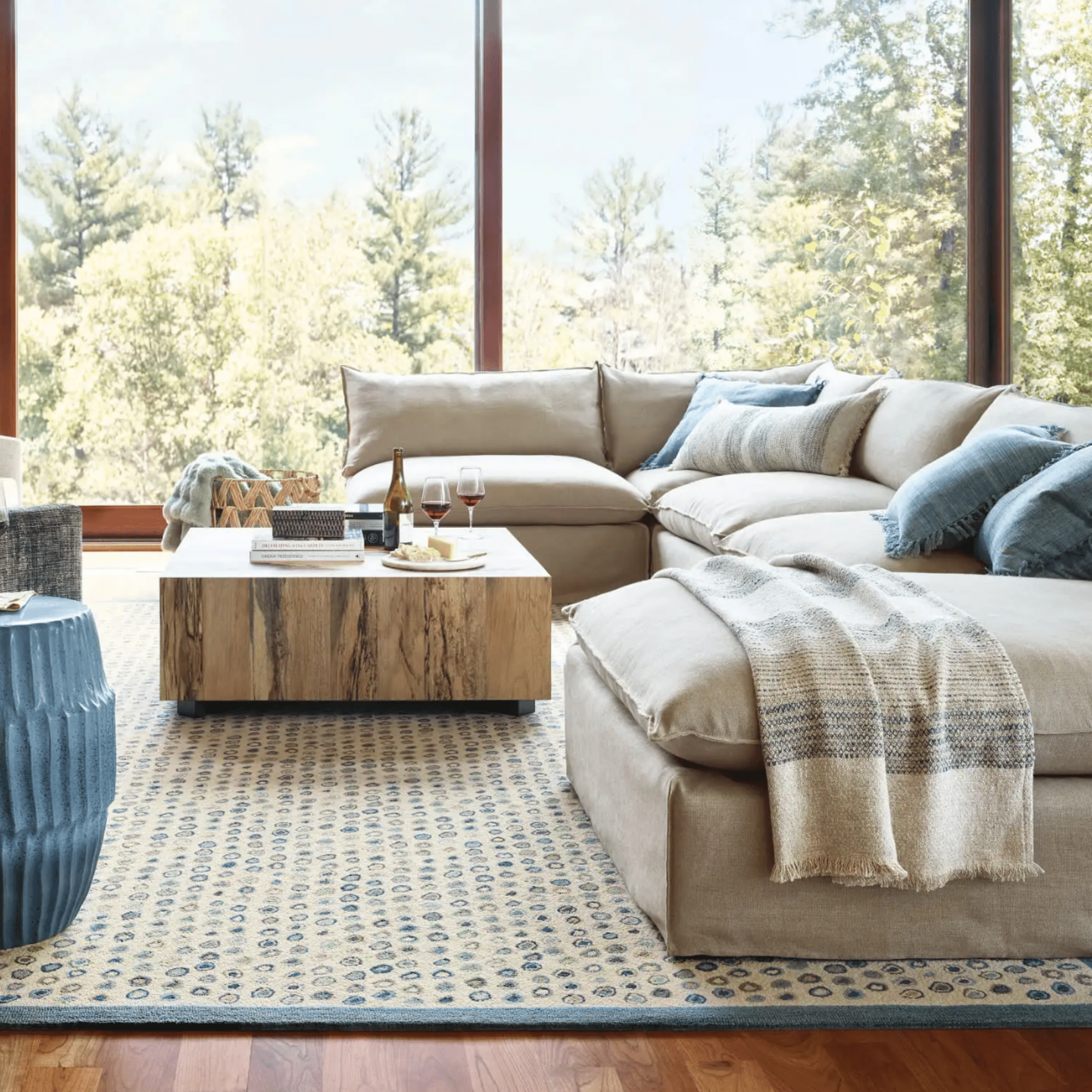 Cats Paw Hand Micro Hooked Wool Rug - Mineral - Our Boat House