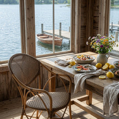 Cedar Key Rattan Dining Chair - Our Boat House