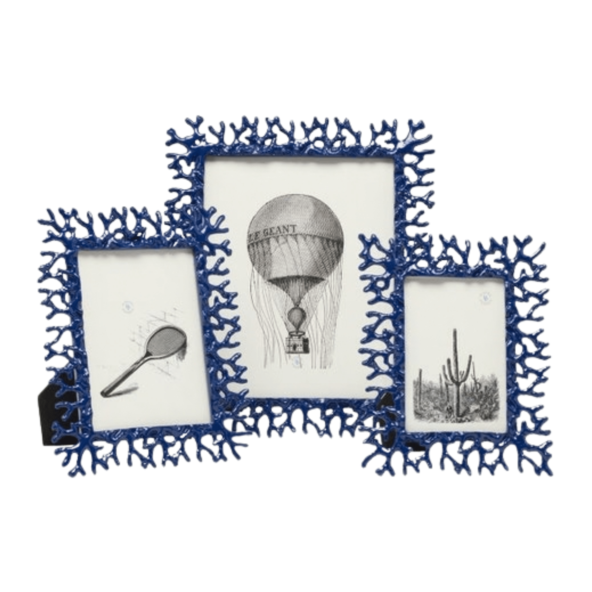 Chelsea Navy Picture Frame - Three Sizes - Our Boat House
