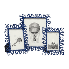 Chelsea Navy Picture Frame - Three Sizes - Our Boat House