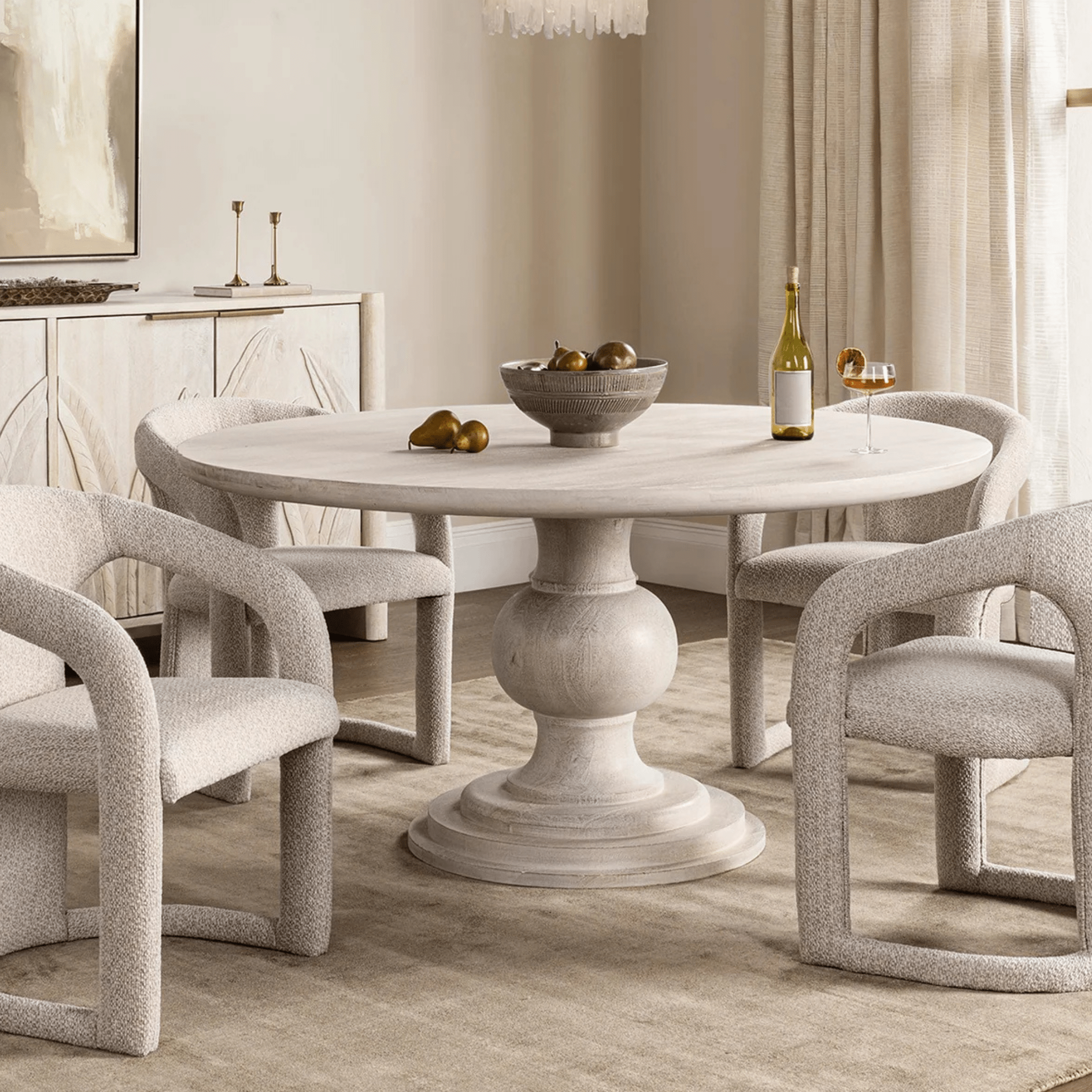 Chesapeake Bay Whitewash Dining Table - coastal inspired home furnishing lifestyle