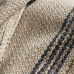 Cielo Stripe Handwoven Cotton Rug - Navy - Our Boat House