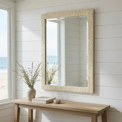 Clarice Bone Mirror - Two Sizes - Our Boat House