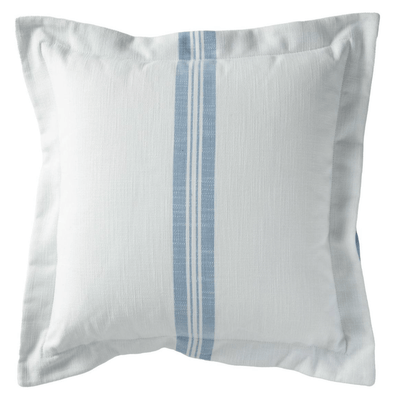 Classic Chambray Stripe - Outdoor Pillow - Our Boat House
