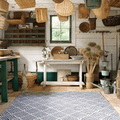 Cleo Indoor/Outdoor Rug - Navy - Our Boat House