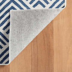 Cleo Machine Washable Rug - Navy - Our Boat House