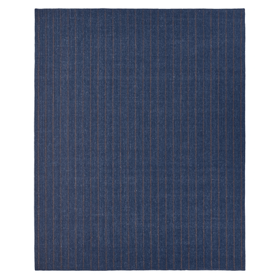 Cliffton Blue Striped Performance Rug - Our Boat House