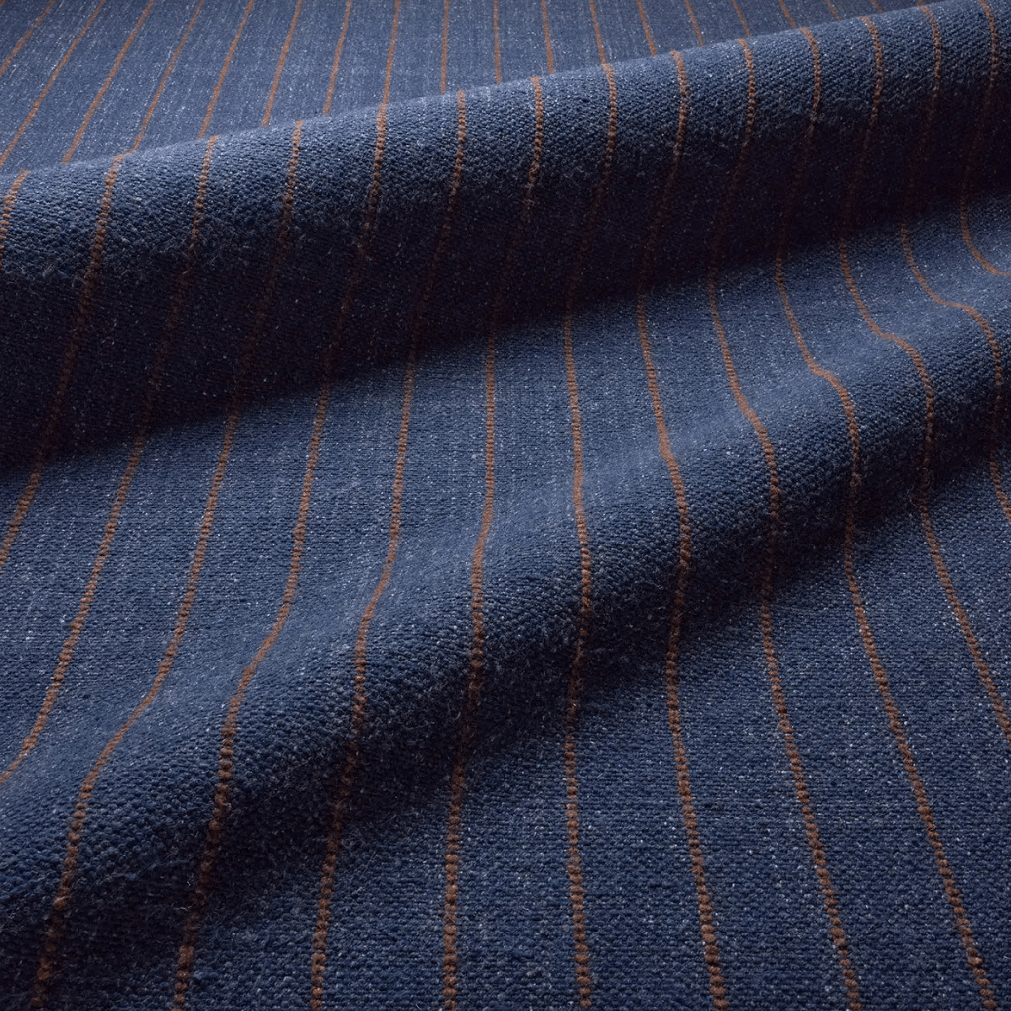 Cliffton Blue Striped Performance Rug - Our Boat House
