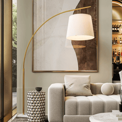 Cloister Brass Floor Lamp - coastal inspired home furnishing lifestyle