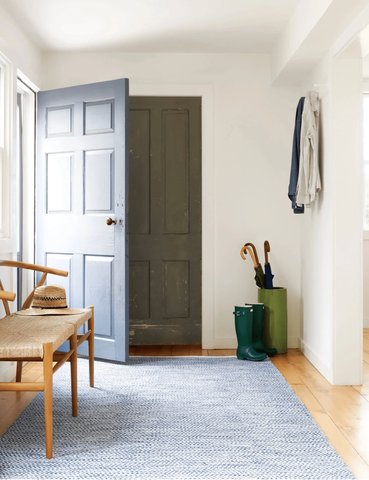 Coastal Handwoven Indoor/Outdoor Rug - Blue - Our Boat House