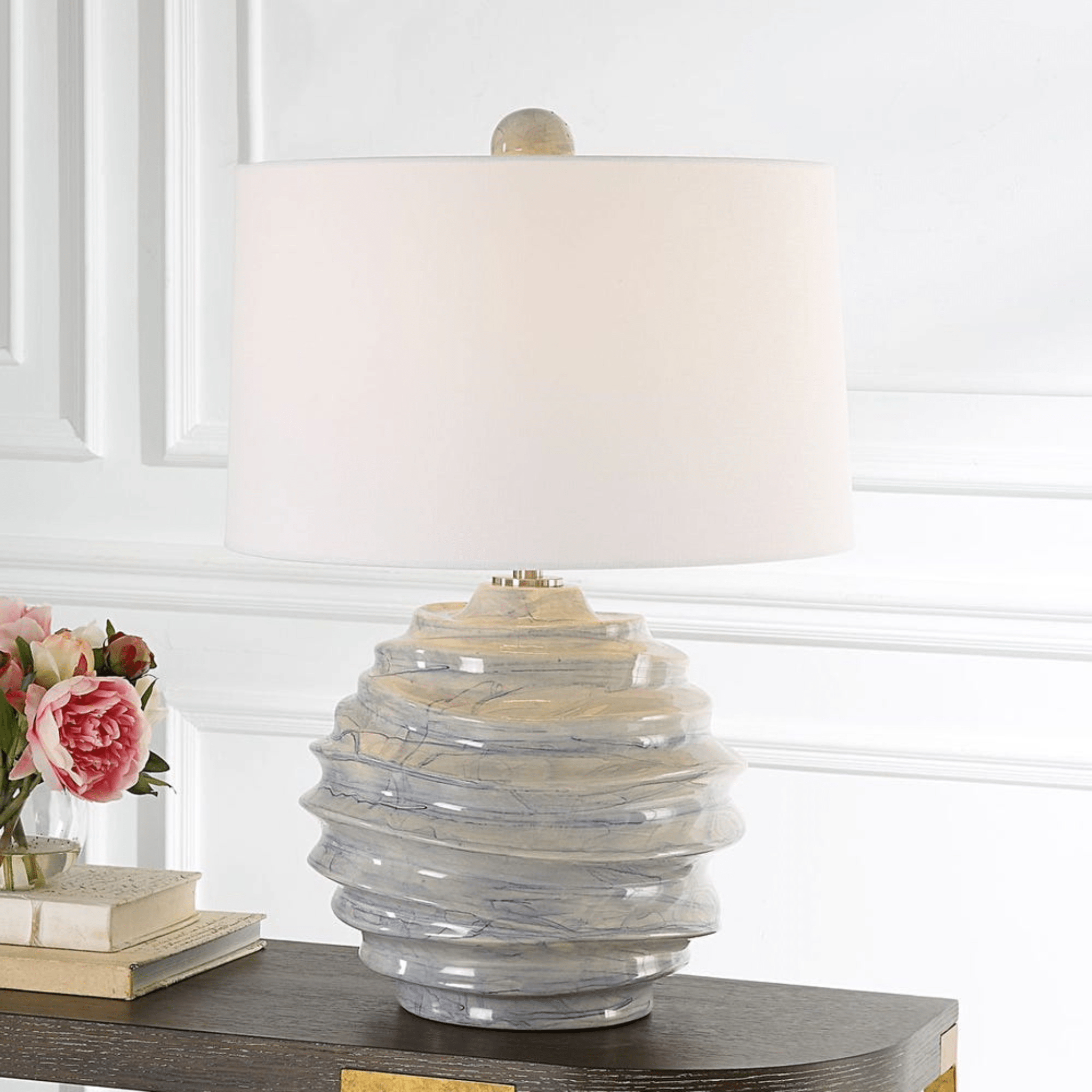 Cobalt Glazed Accent Lamp - coastal inspired home furnishing lifestyle