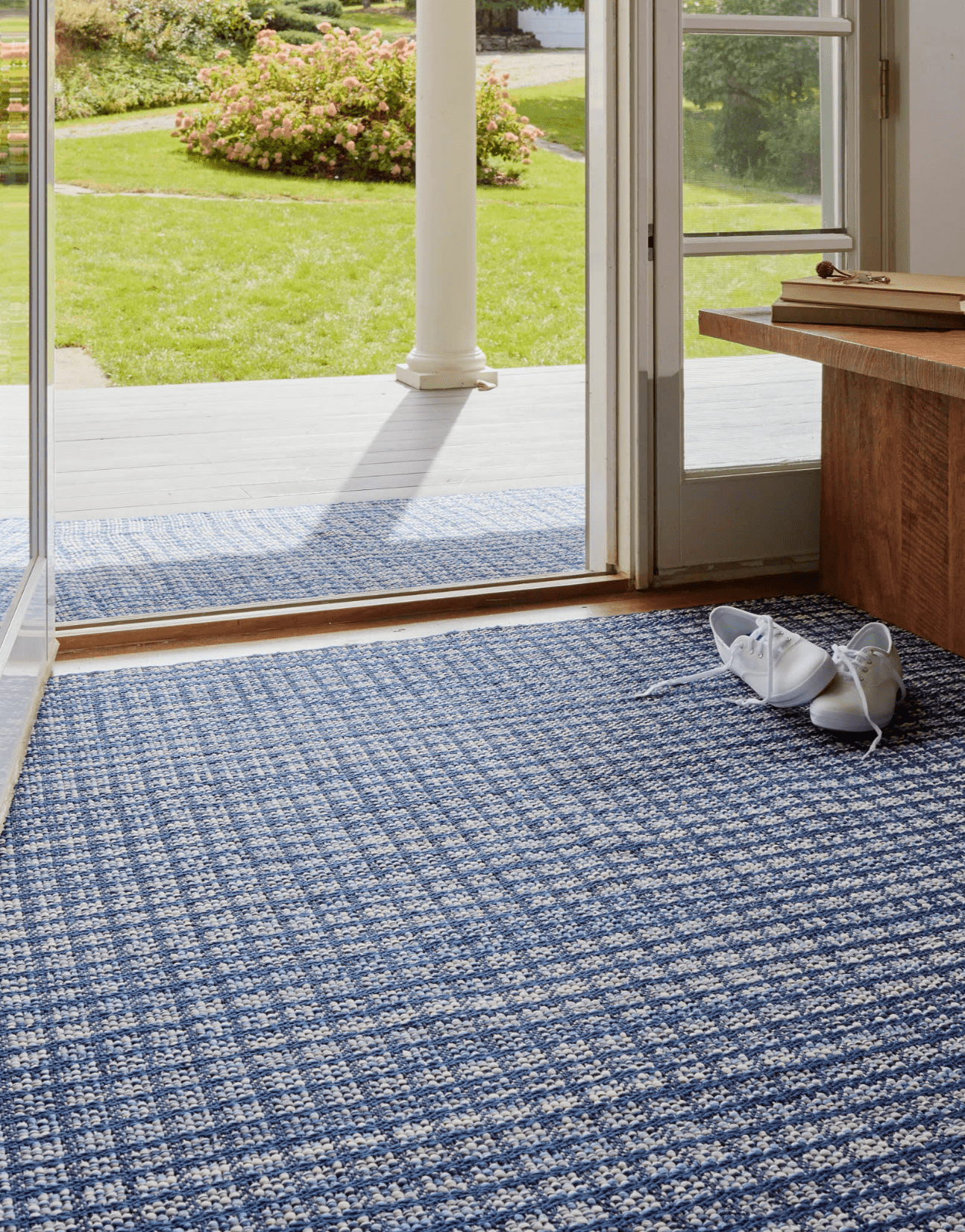 Coco Blue Indoor/Outdoor Rug - Our Boat House