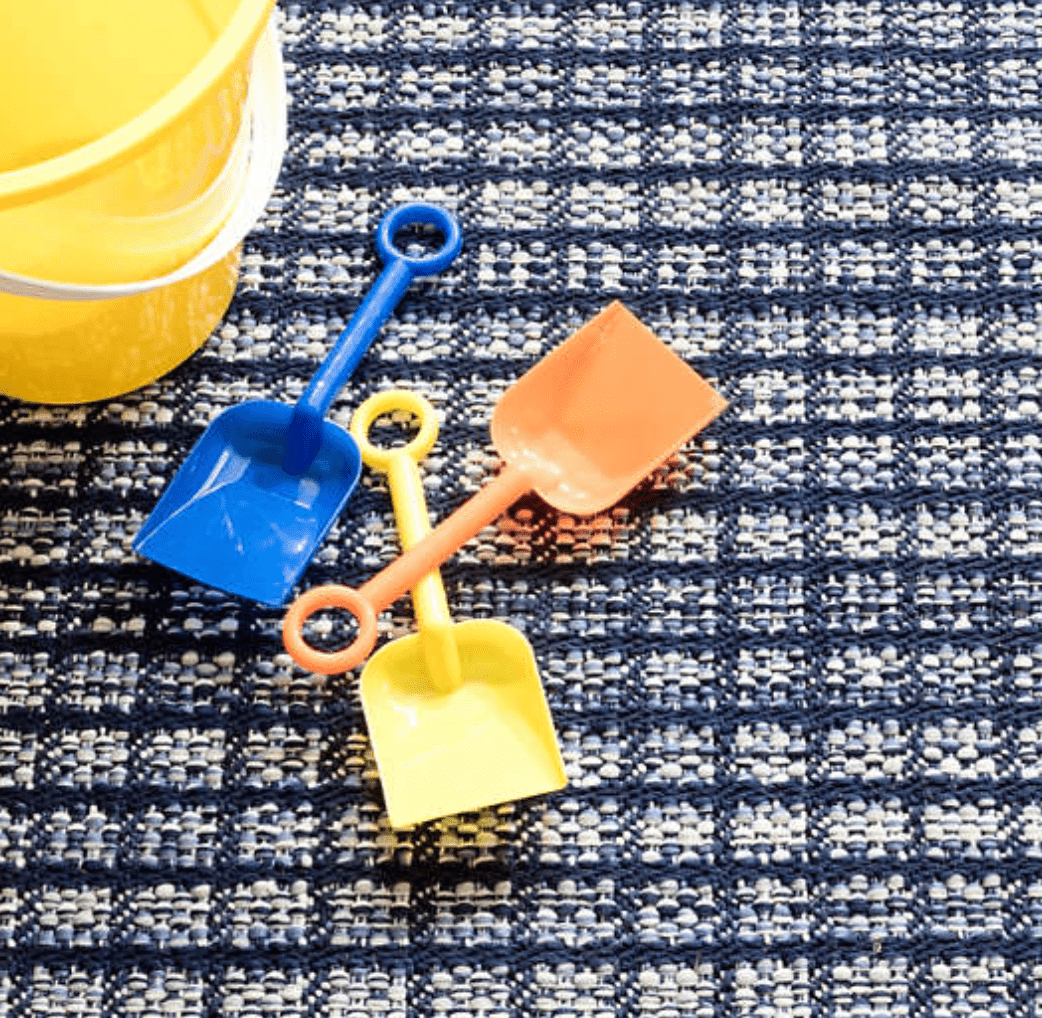 Coco Blue Indoor/Outdoor Rug - Woven Area Rug – Our Boat House