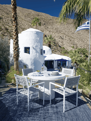 Coco Blue Indoor/Outdoor Rug - Our Boat House