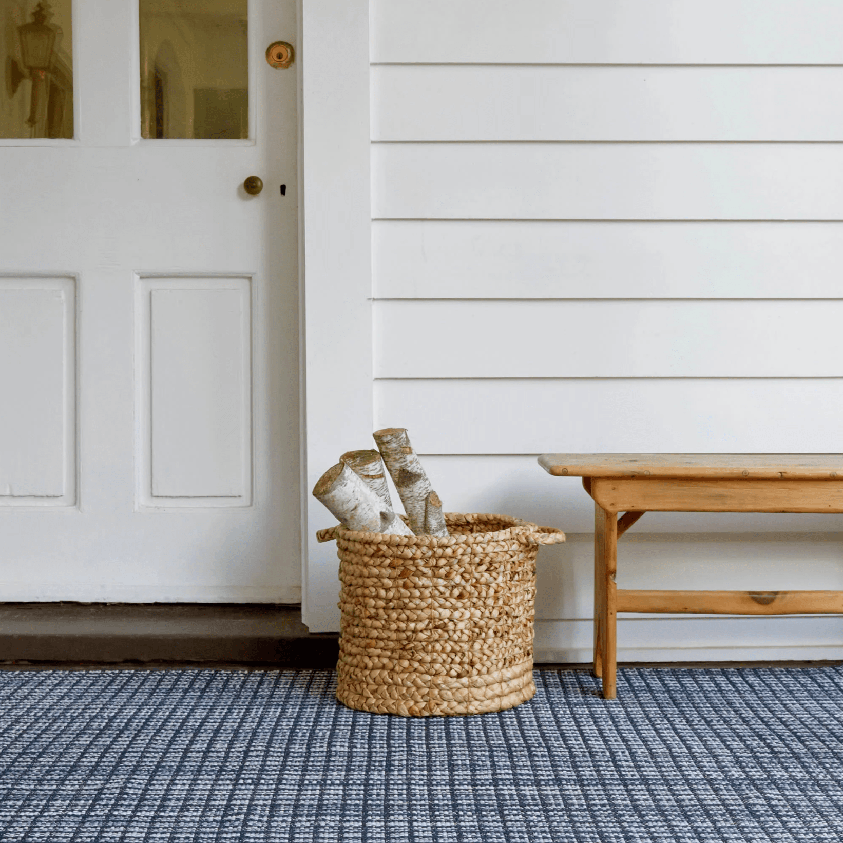 Coco Blue Indoor/Outdoor Rug - Woven Area Rug – Our Boat House