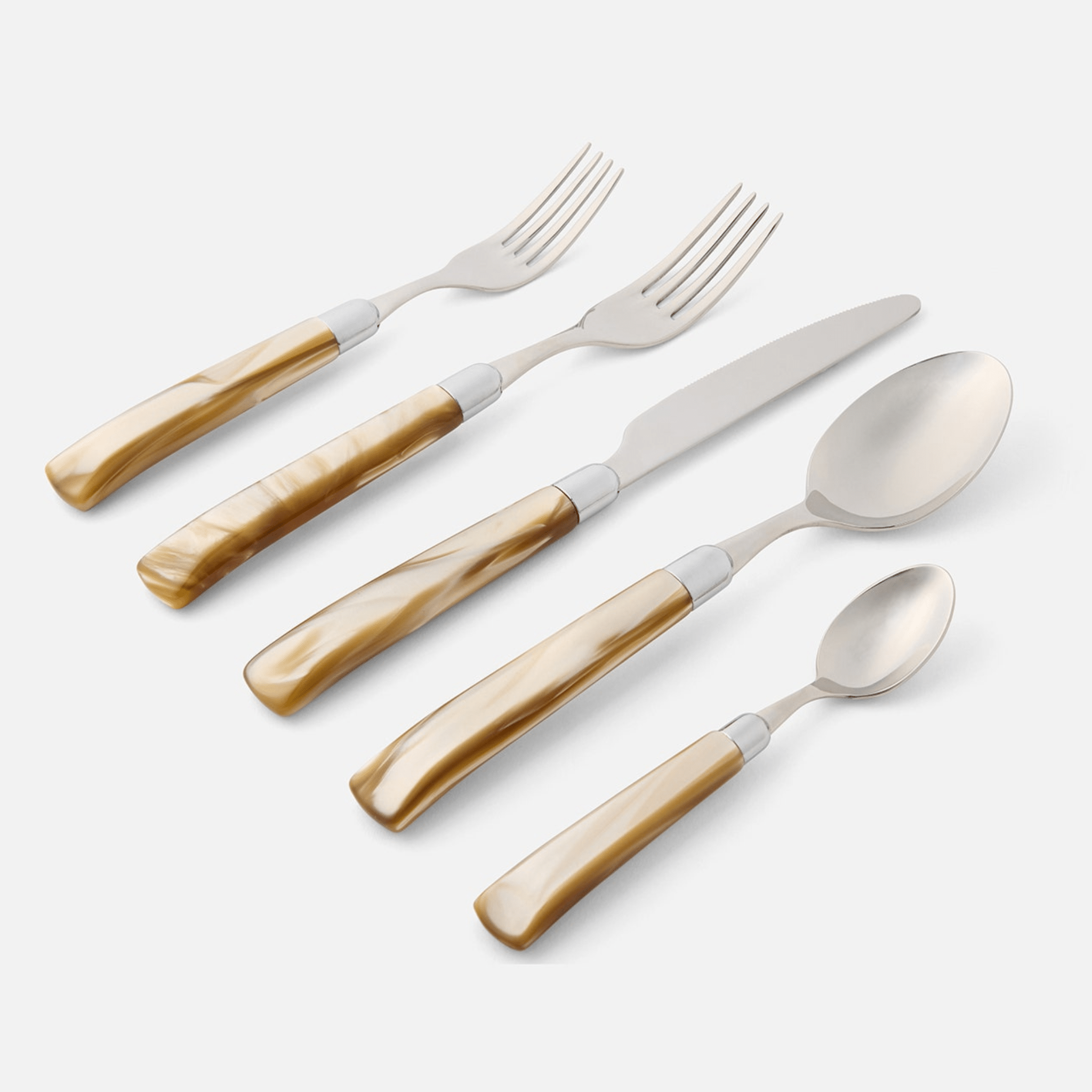 Colson Champagne/Polished Silver Flatware Set - Our Boat House