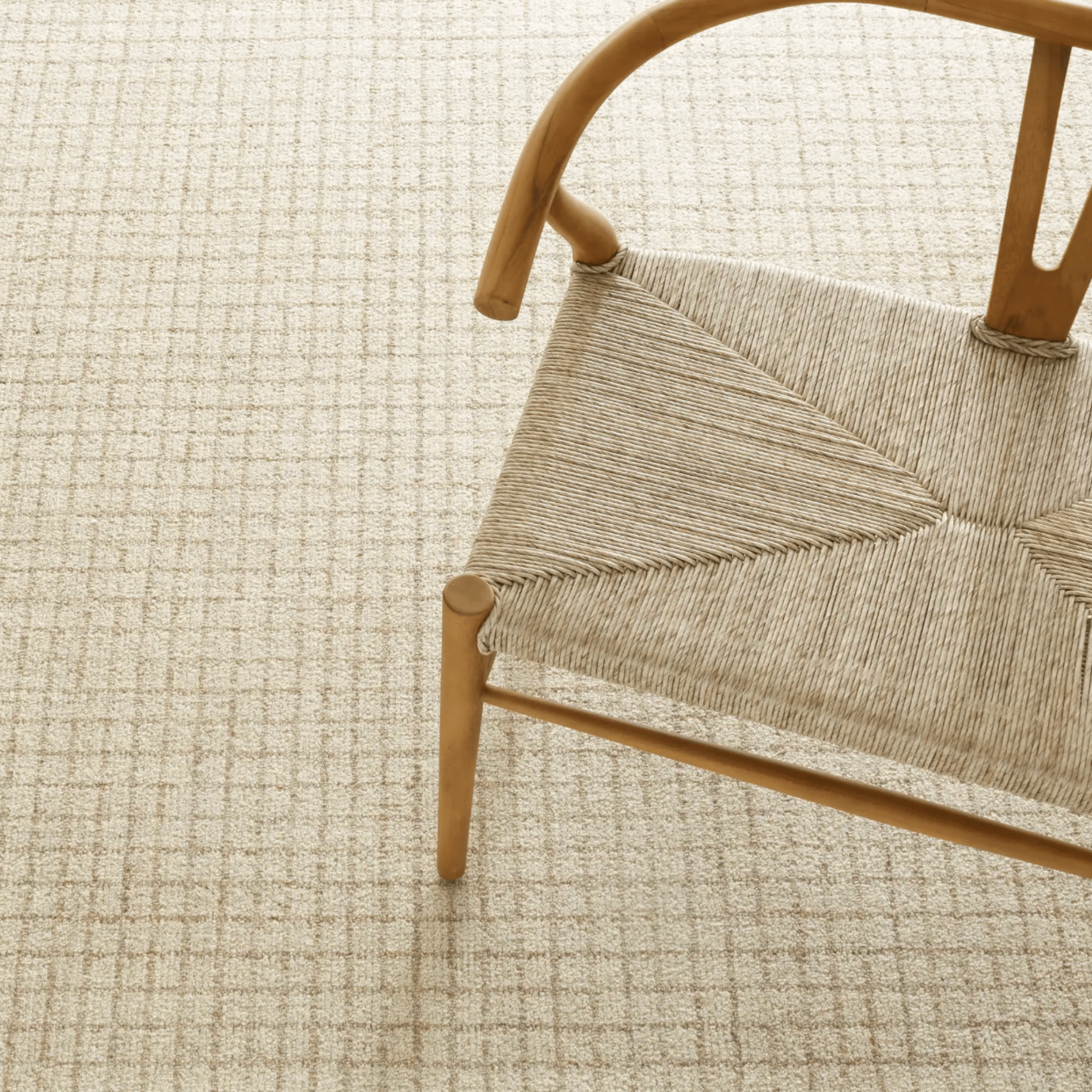 Conall Hand Micro Hooked Wool Rug - Natural - Our Boat House