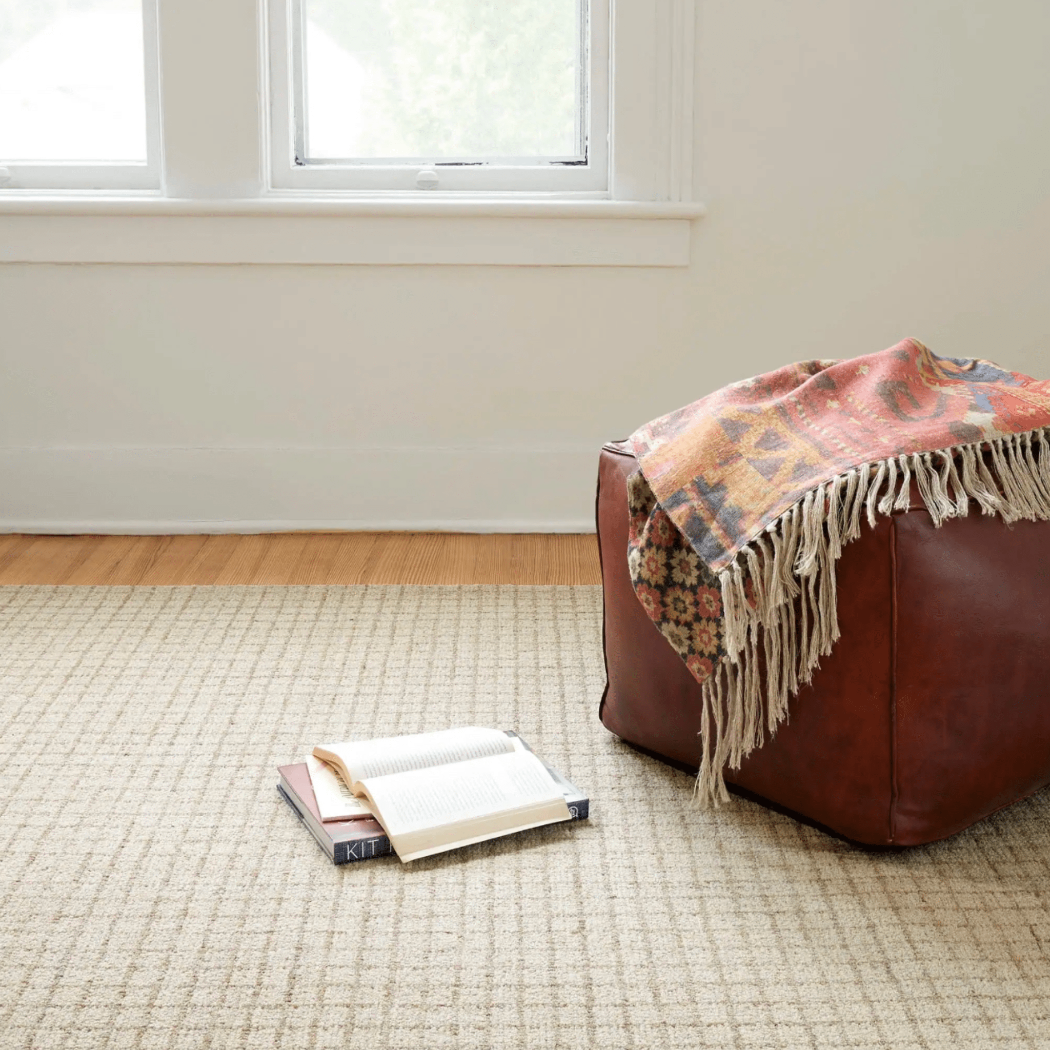 Conall Hand Micro Hooked Wool Rug - Natural - coastal inspired home furnishing lifestyle